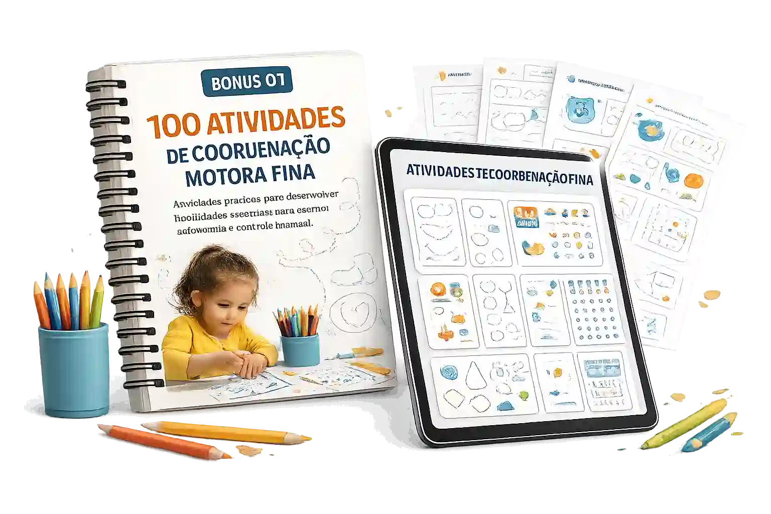 Bônus 1: 100 Atividades de Coordenação Motora Fina